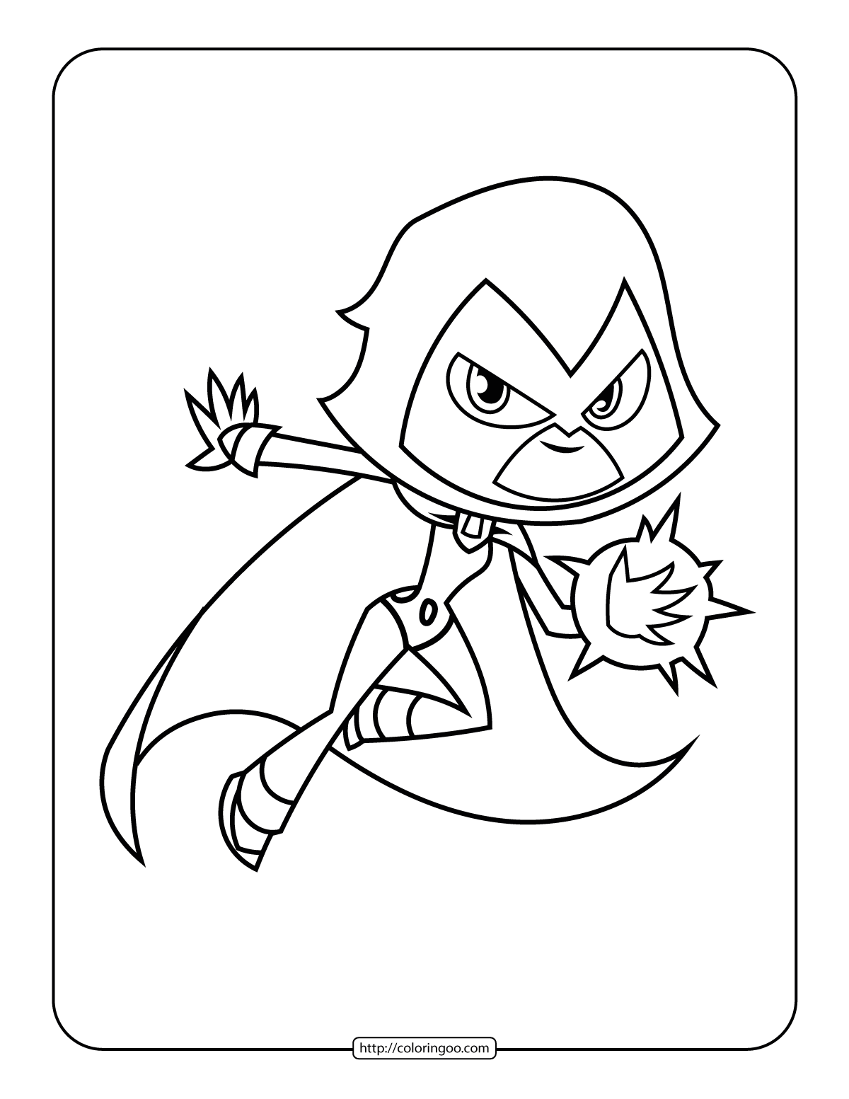 Teen Titans Go Coloring Pages Printable