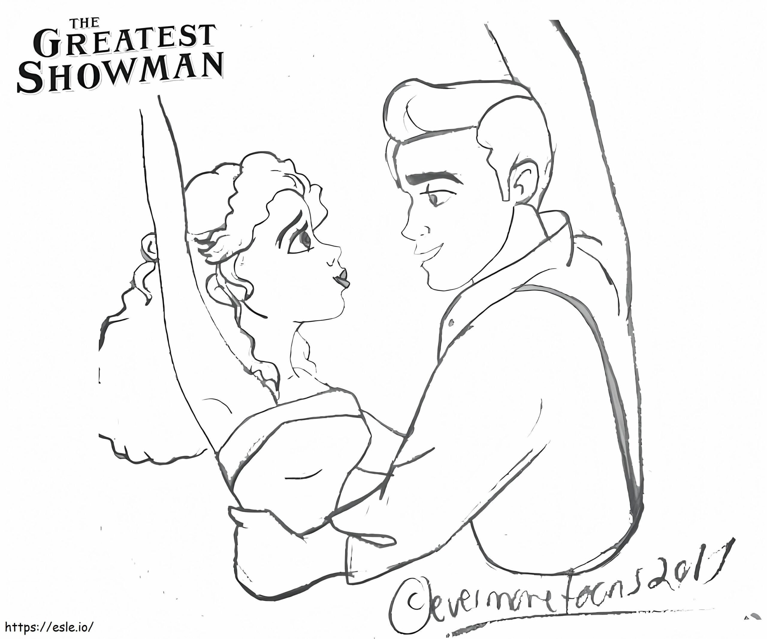 The Greatest Showman 1 Coloring Page