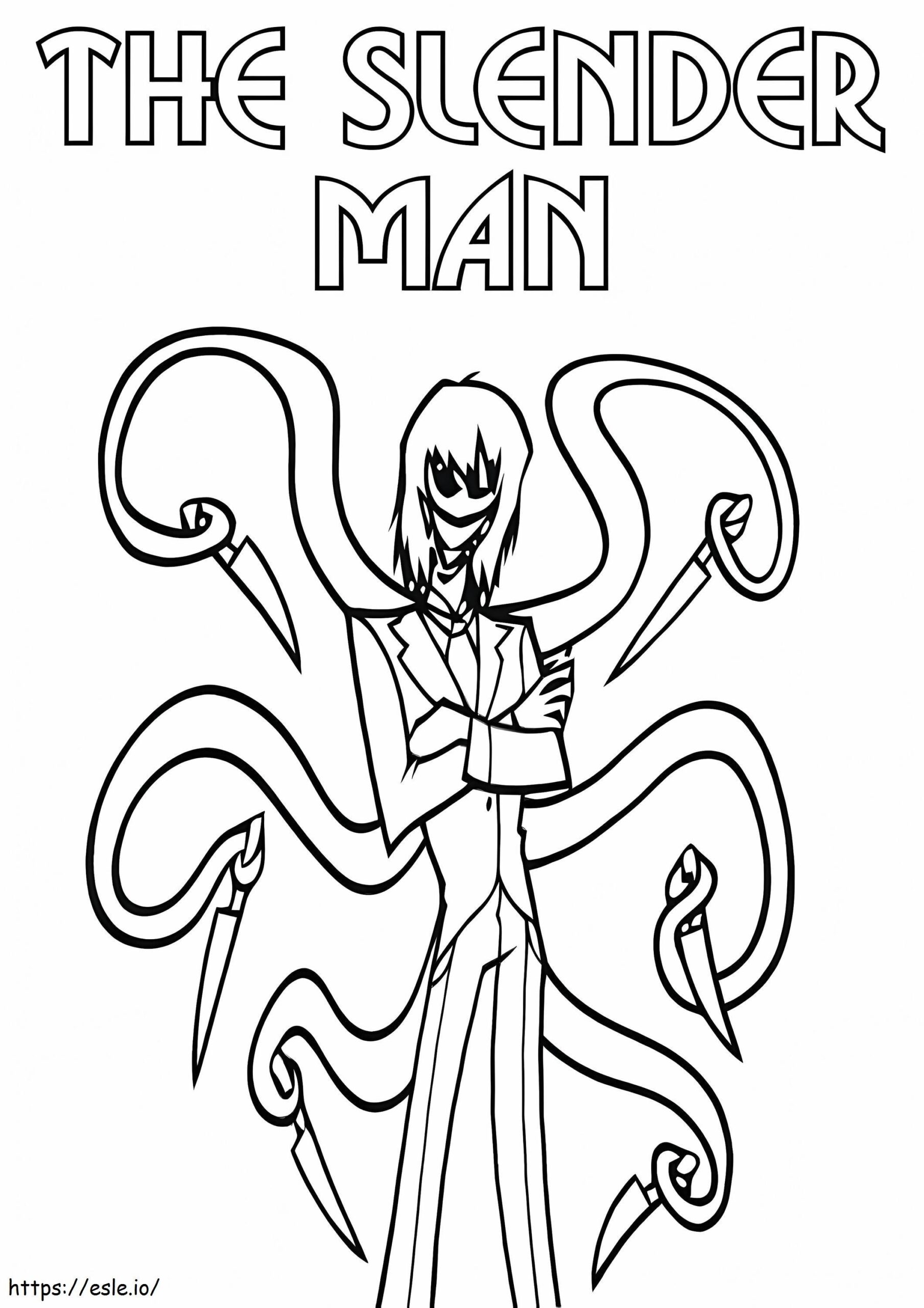 The Slender Man Coloring Page