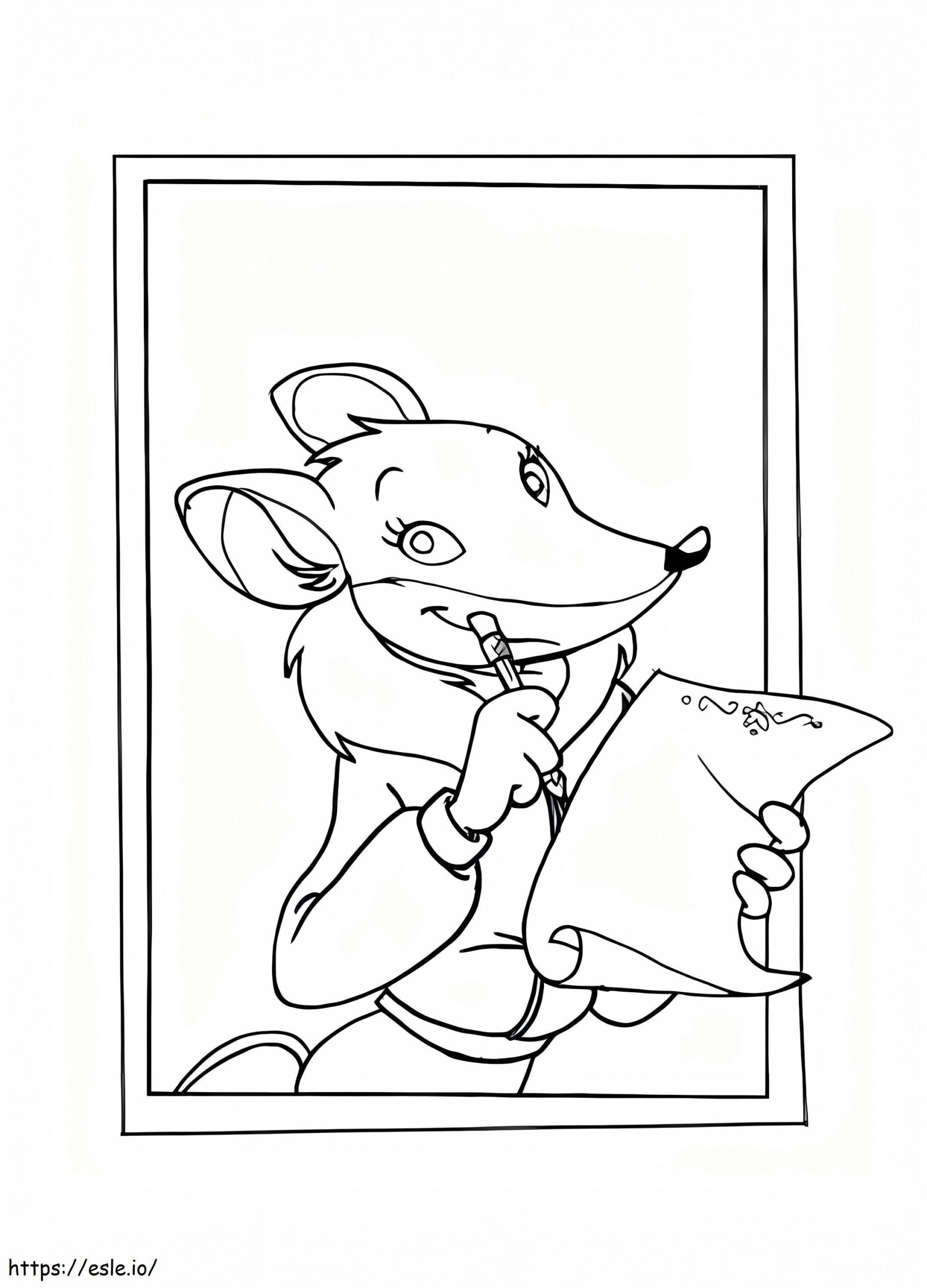 Thea Stilton Coloring Page