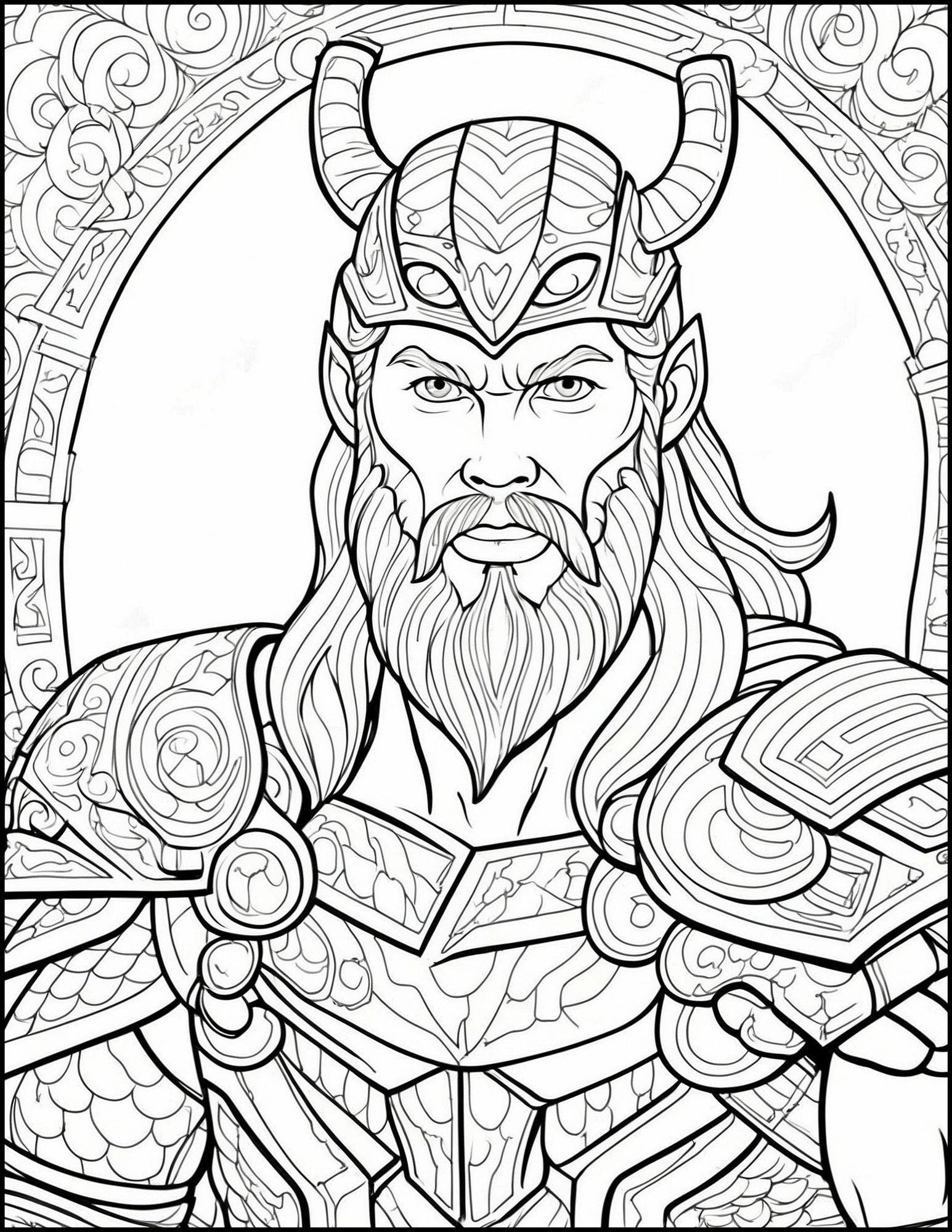 Thor Coloring Pages For Kids And Adults 23 Epic Designs For Kids Adults Printable US Letter Size Etsy