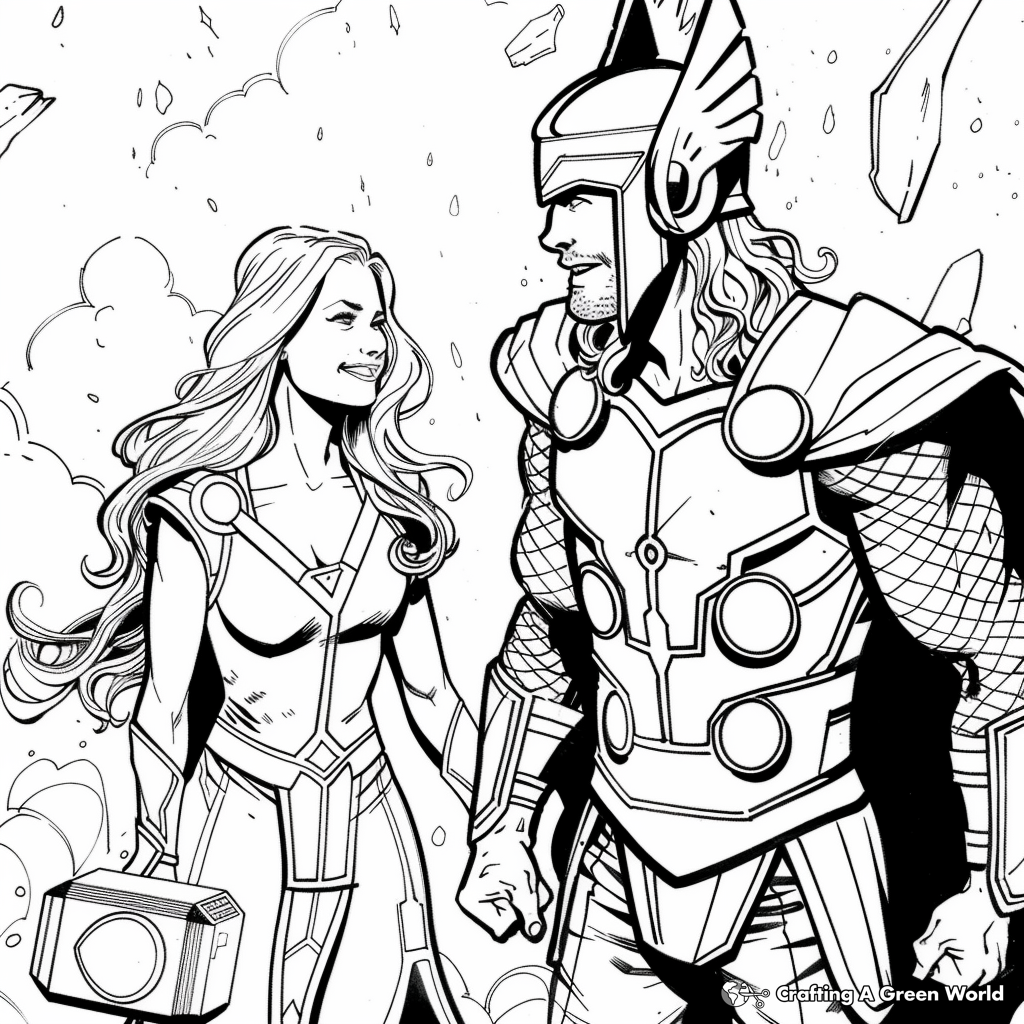 Thor Coloring Pages Printable