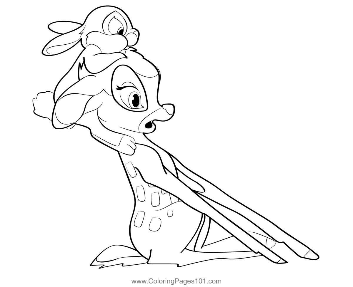 Thumper Coloring Pages Printable