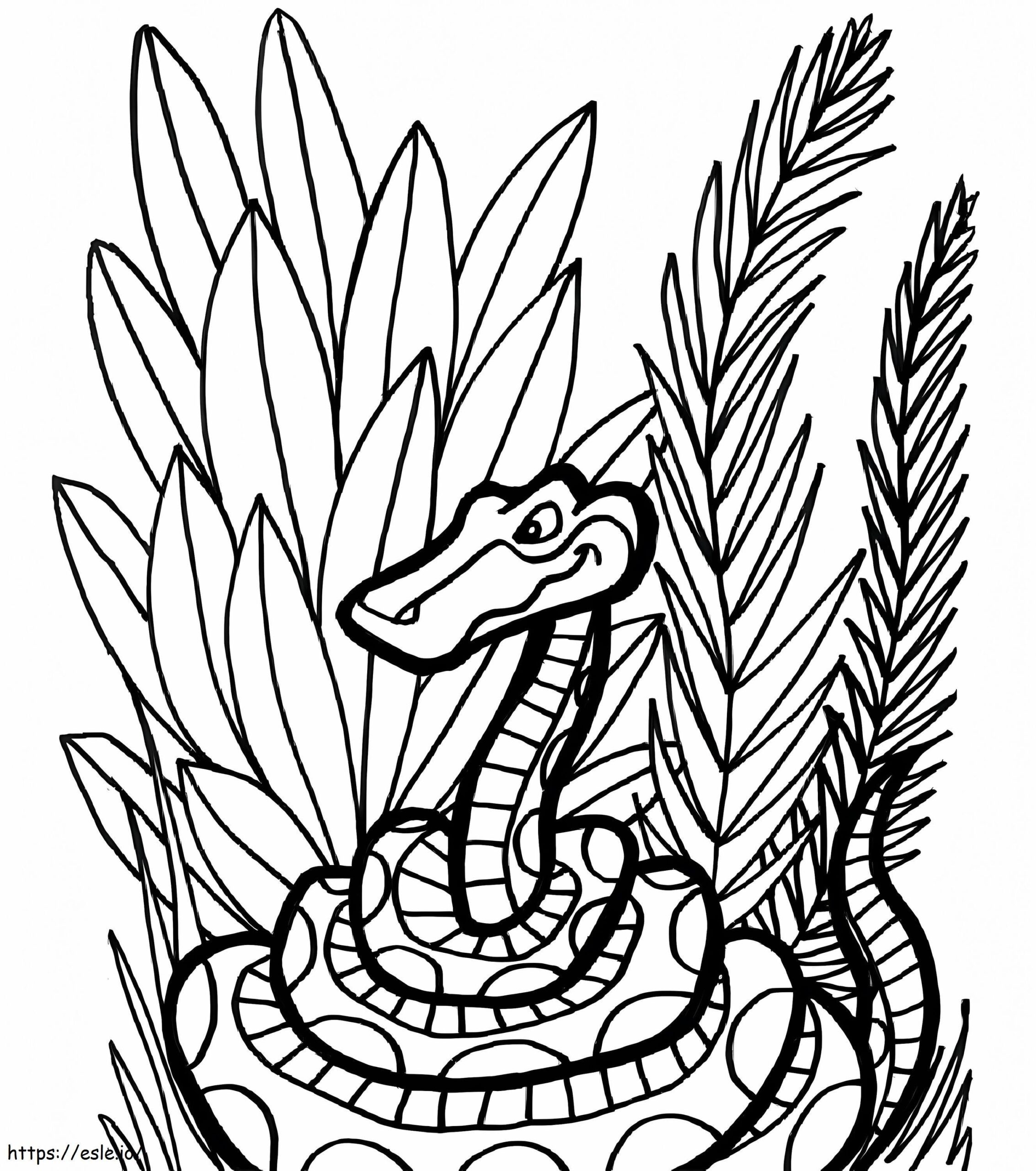Titanoboa Coloring Page
