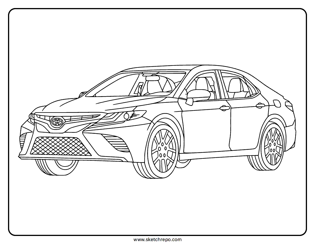 Toyota Camry Coloring Page Sketch Repo