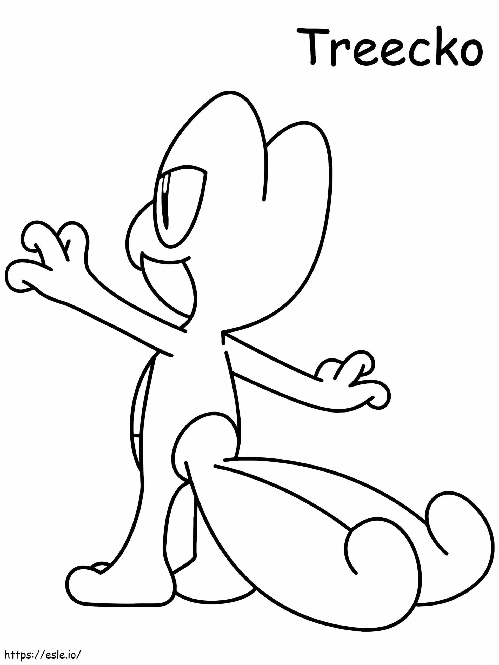 Treecko Coloring Pages Printable
