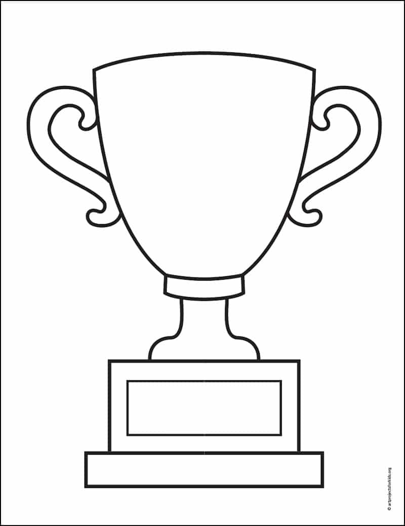 Trophy Coloring Page Free Printable Sheets For Kids Art Projects For Kids