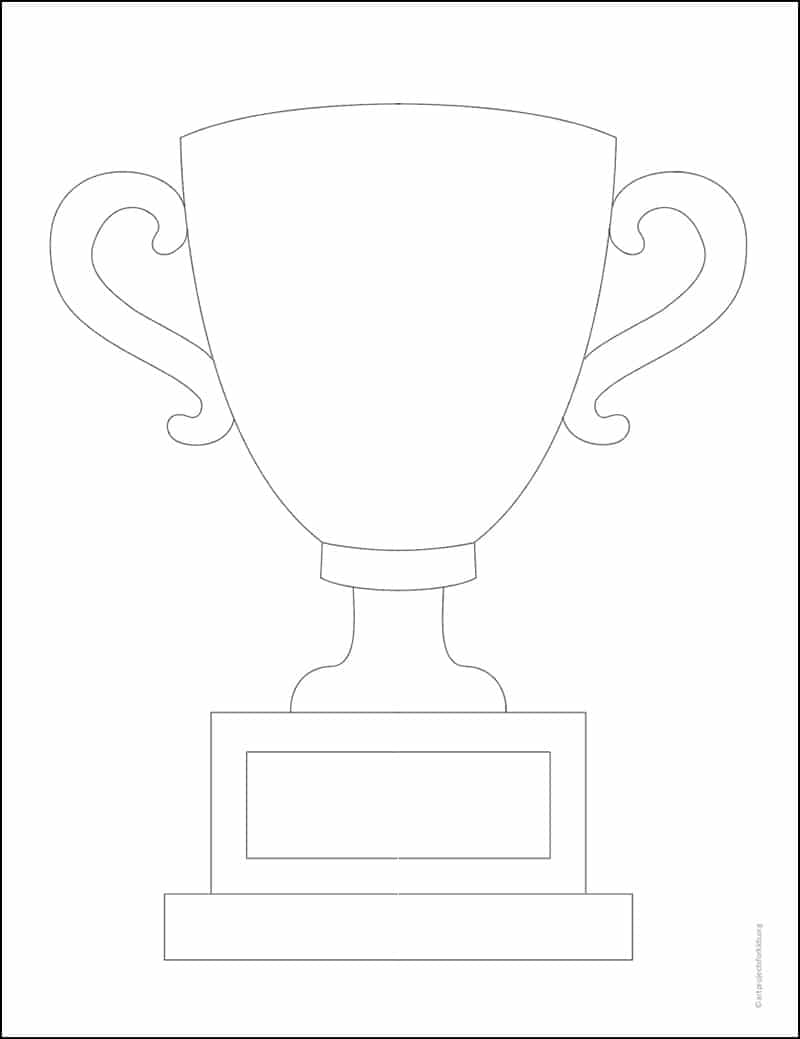Trophy Coloring Page Free Printable Sheets For Kids Art Projects For Kids
