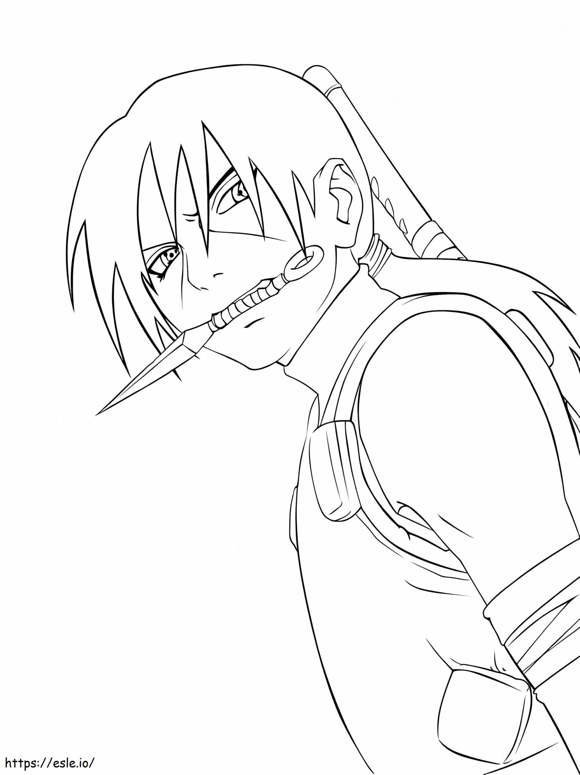 Uchiha Itachi De Naruto Coloring Page