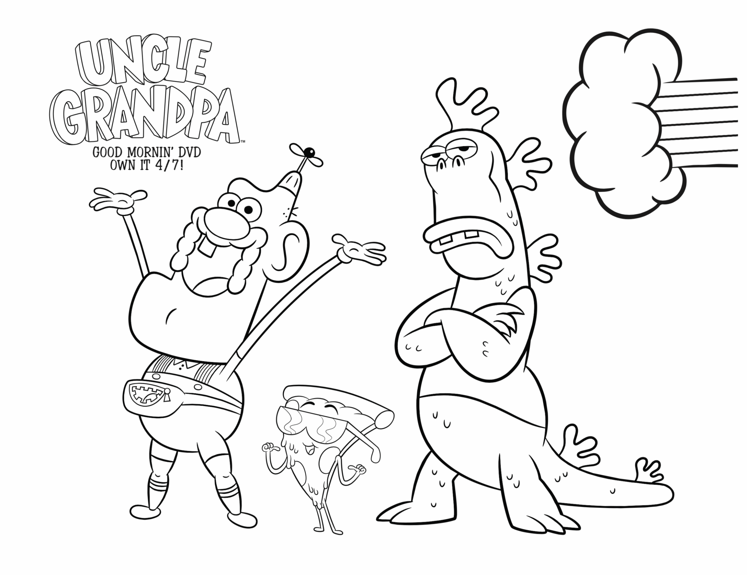  Uncle Grandpa Coloring Pages Books 100 FREE And Printable 