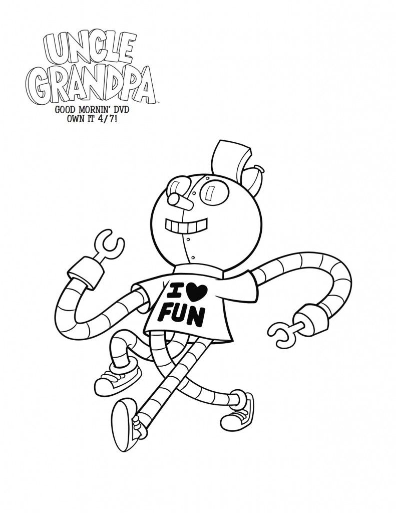  Uncle Grandpa Coloring Pages Books 100 FREE And Printable 