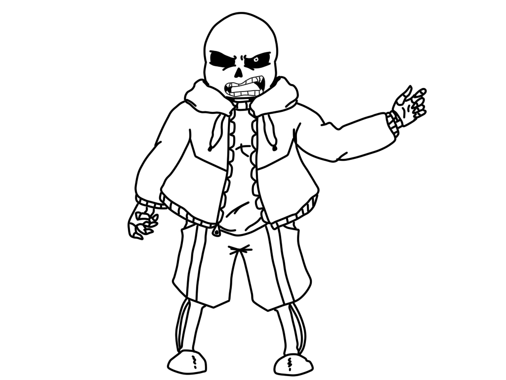 Sans Coloring Pages Printable