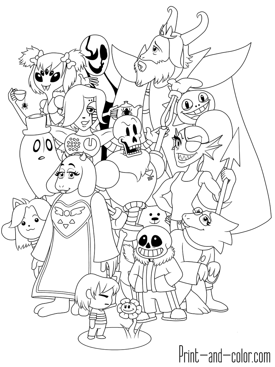 Undertale Coloring Pages Print And Color