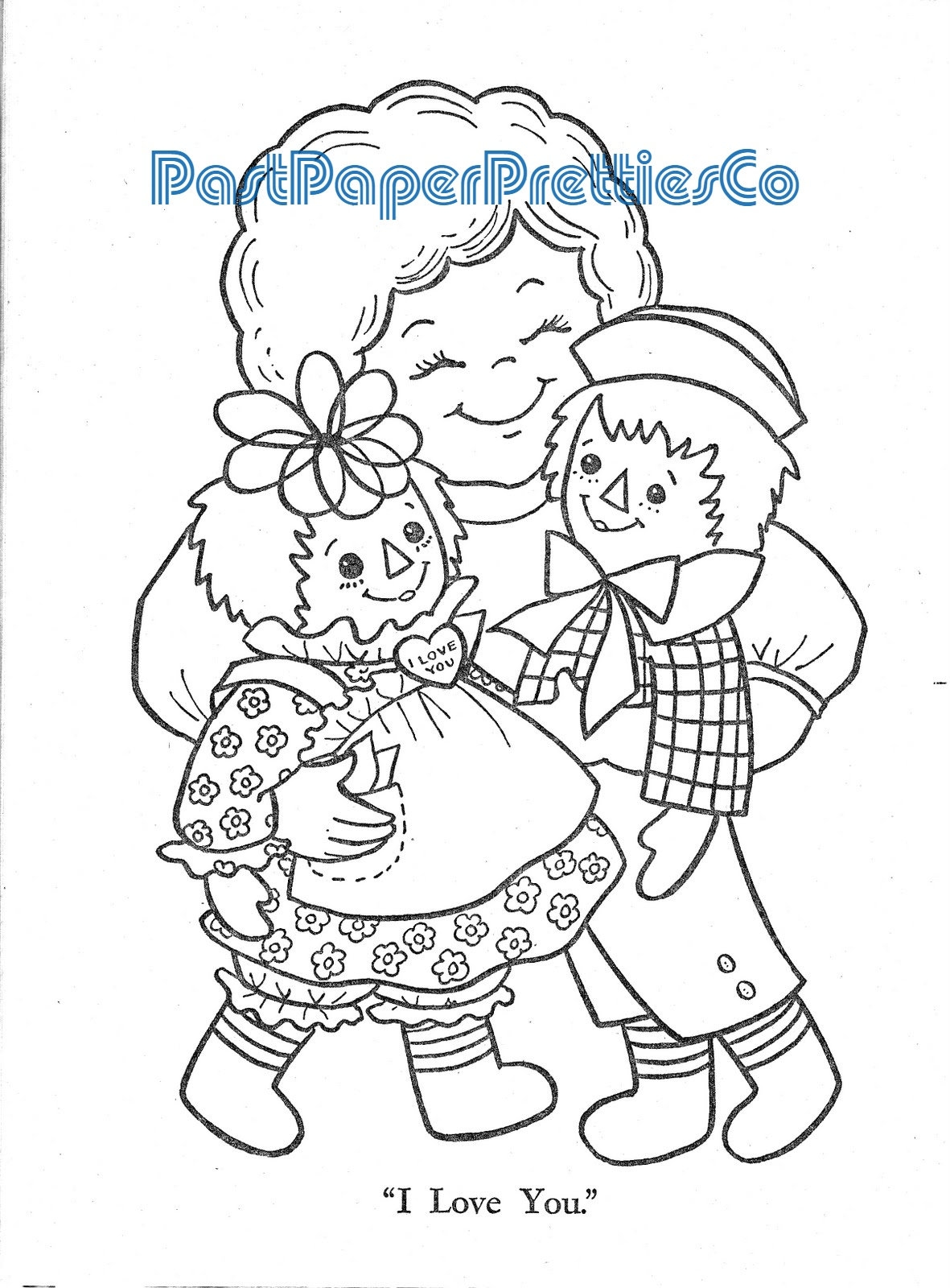 Vintage Printable Raggedy Ann Coloring Book C 1979 PDF Instant Digital Download Cute Toy Ann Andy Dolls 25 Pages To Color Etsy