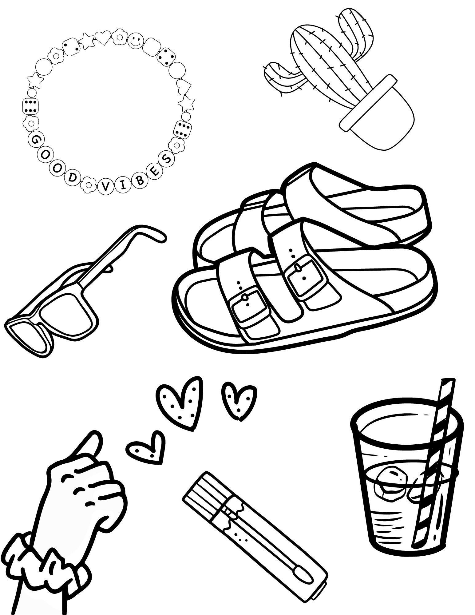 Printable Vsco Girl Coloring Page Printable