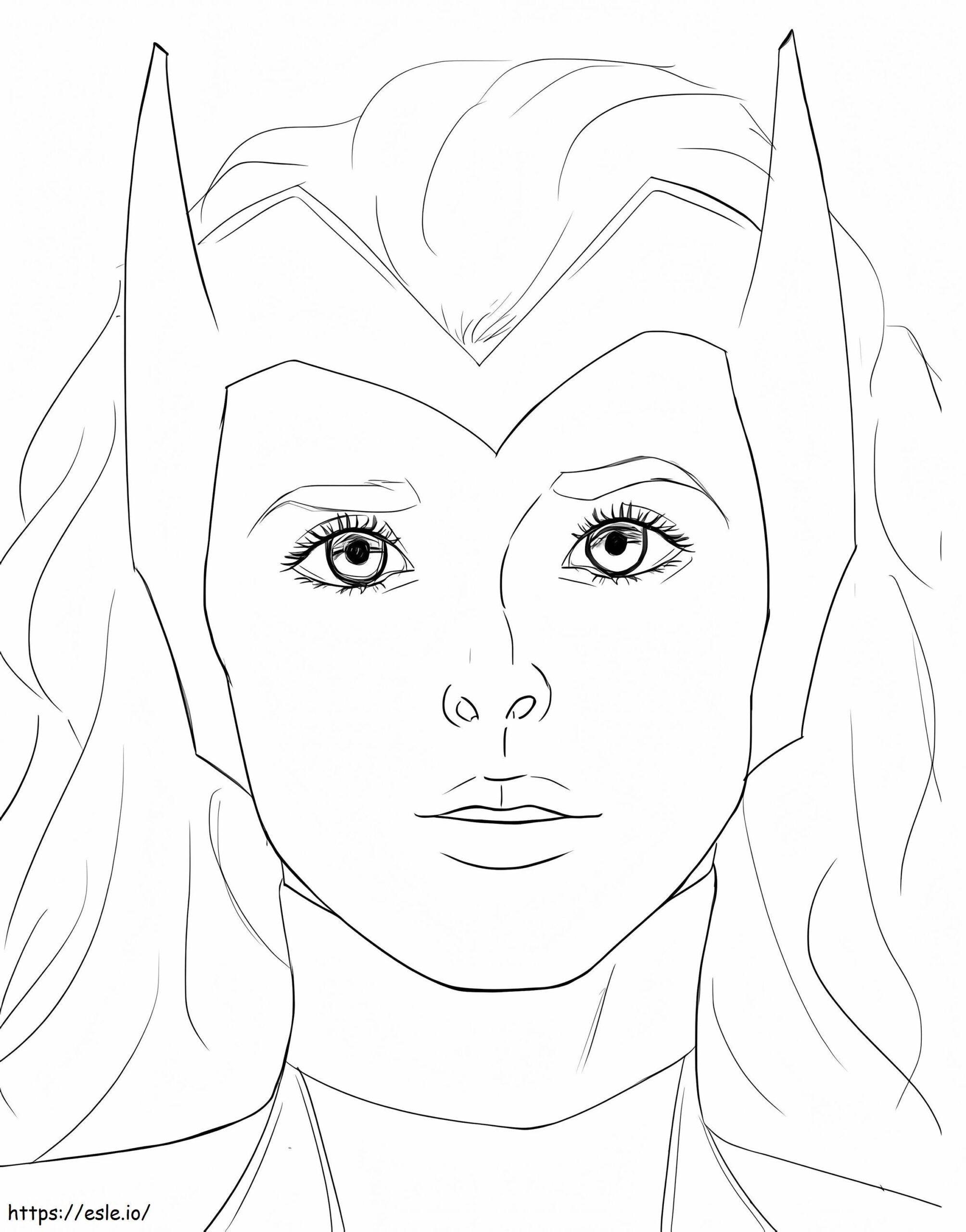 Wanda From WandaVision Coloring Page