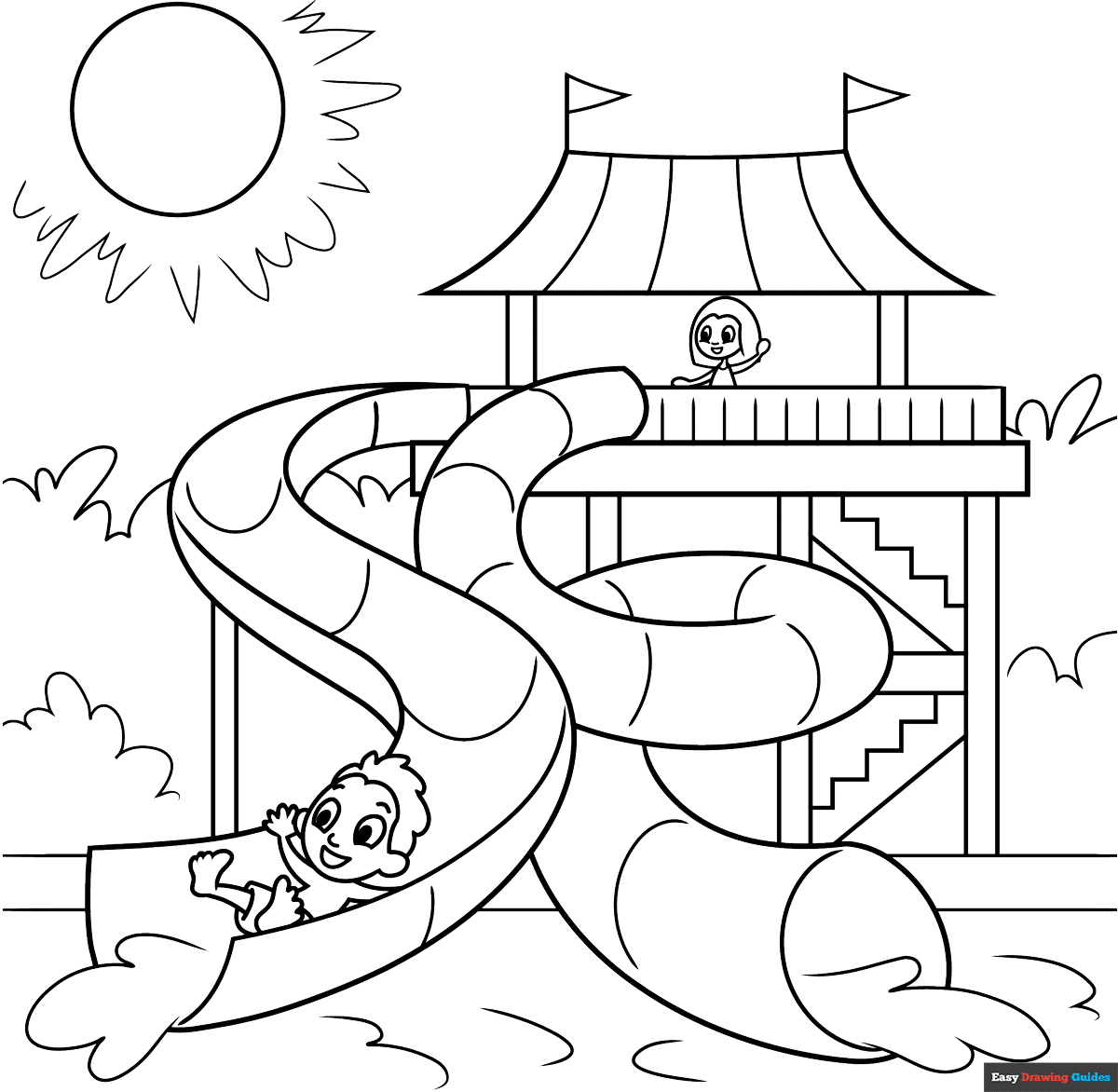 Water Coloring Pages Printable
