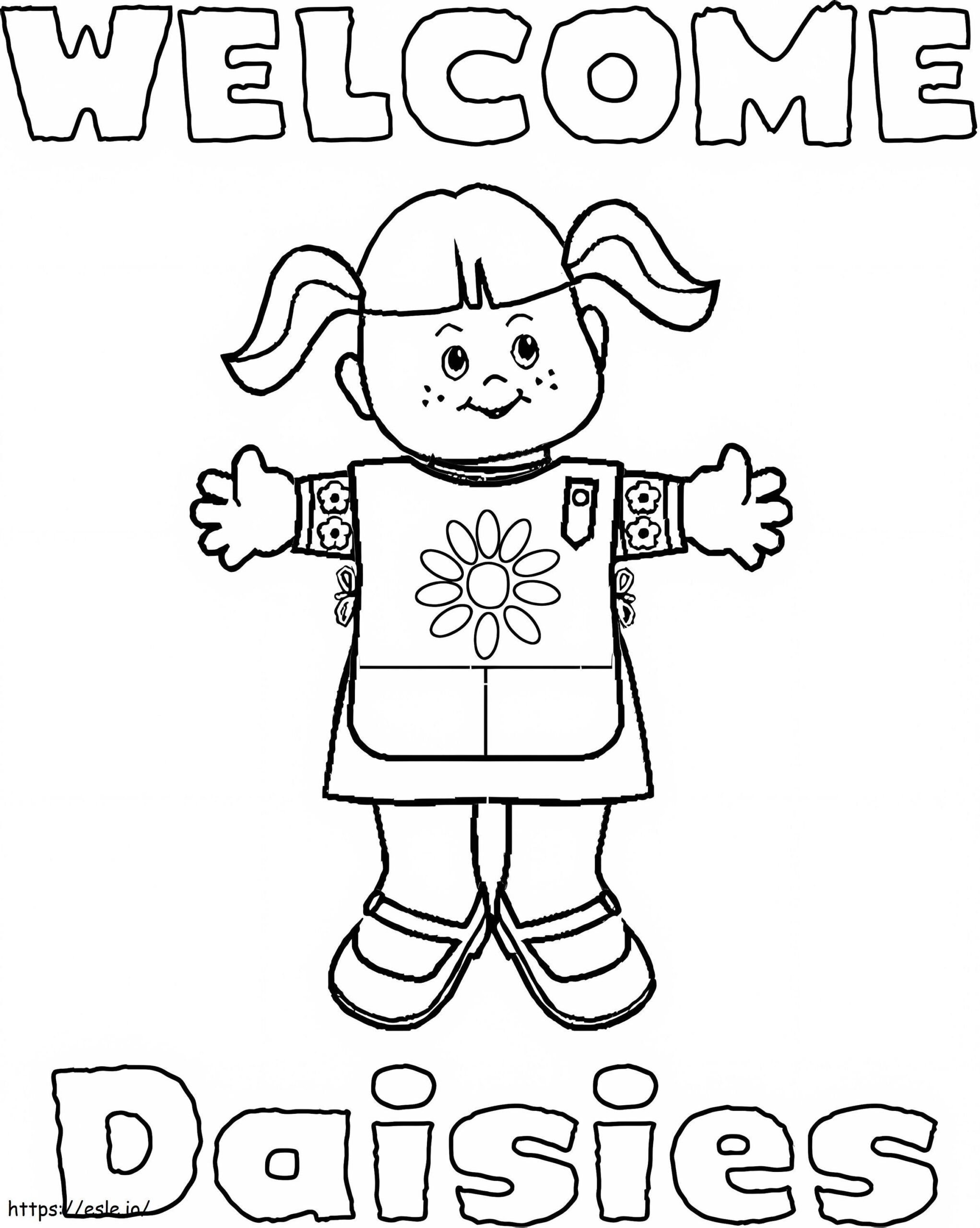 Girl Scout Daisies Coloring Sheet Printable