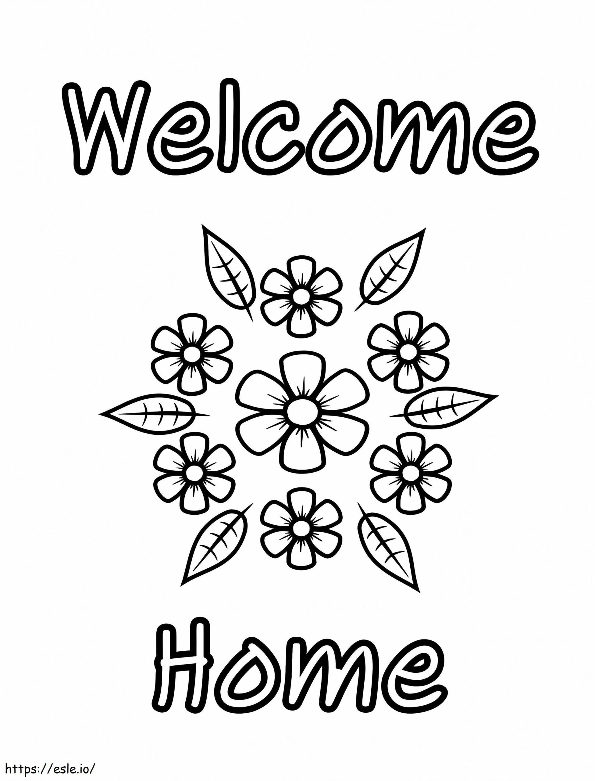 Welcome Home 3 Coloring Page