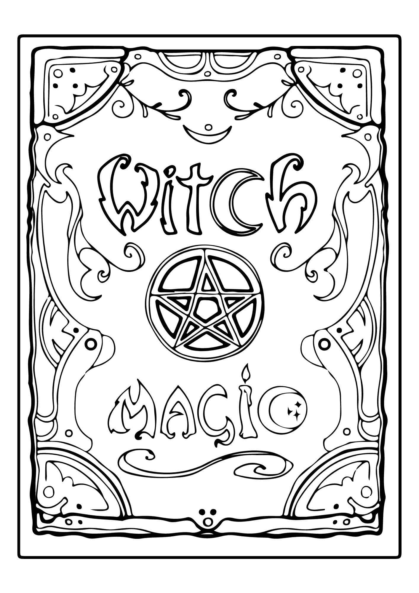 Wicca Coloring Pages
