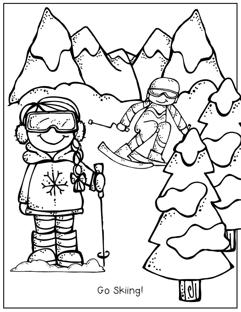Winter Melonheadz Coloring Page Printable