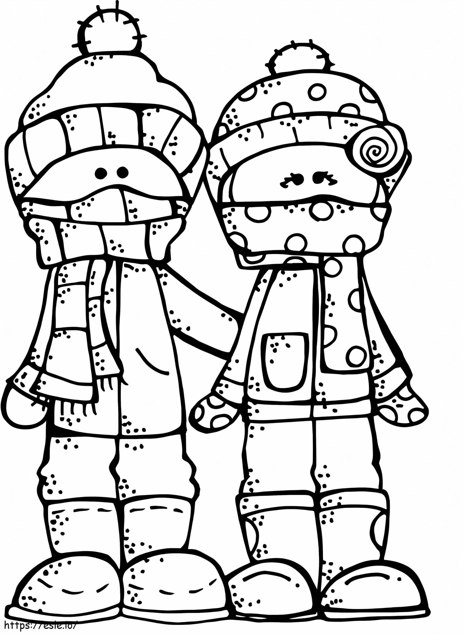 Winter Melonheadz Coloring Page