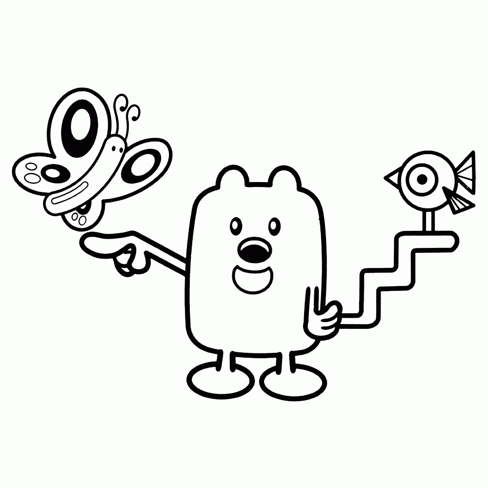 Walden From Wow Wow Wubbzy Coloring Page