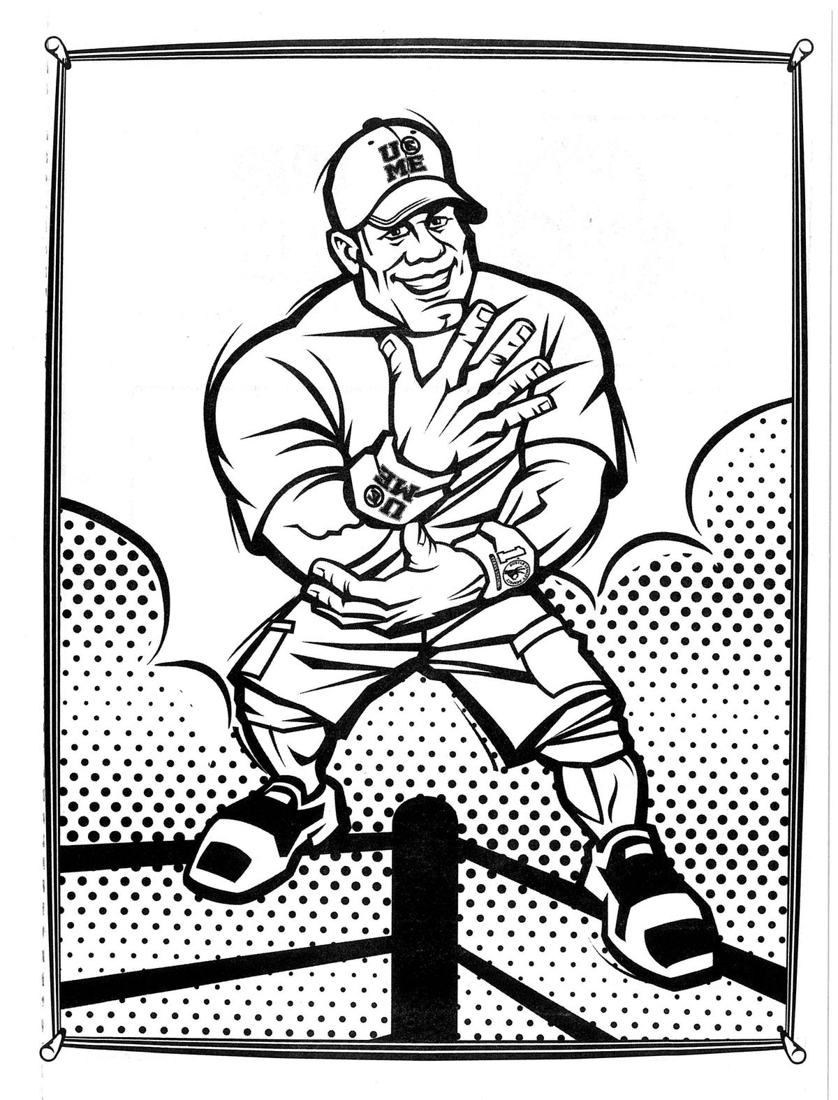 WWE Super Coloring Activity Book John Cena