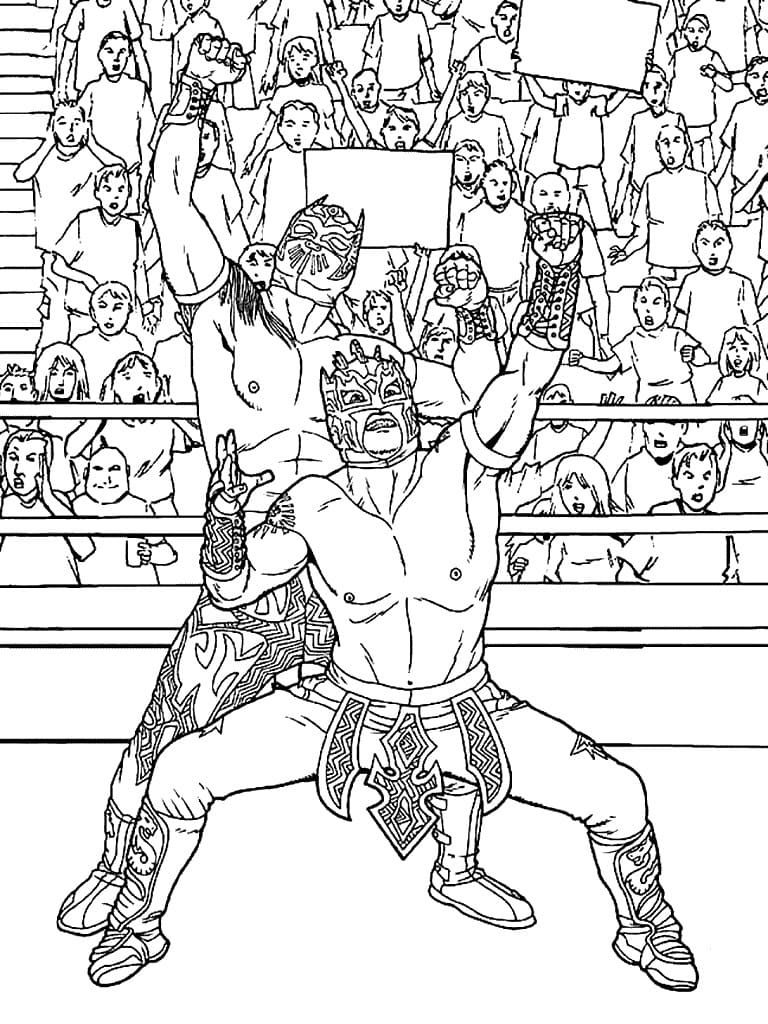 Rey Mysterio Coloring Page Printable