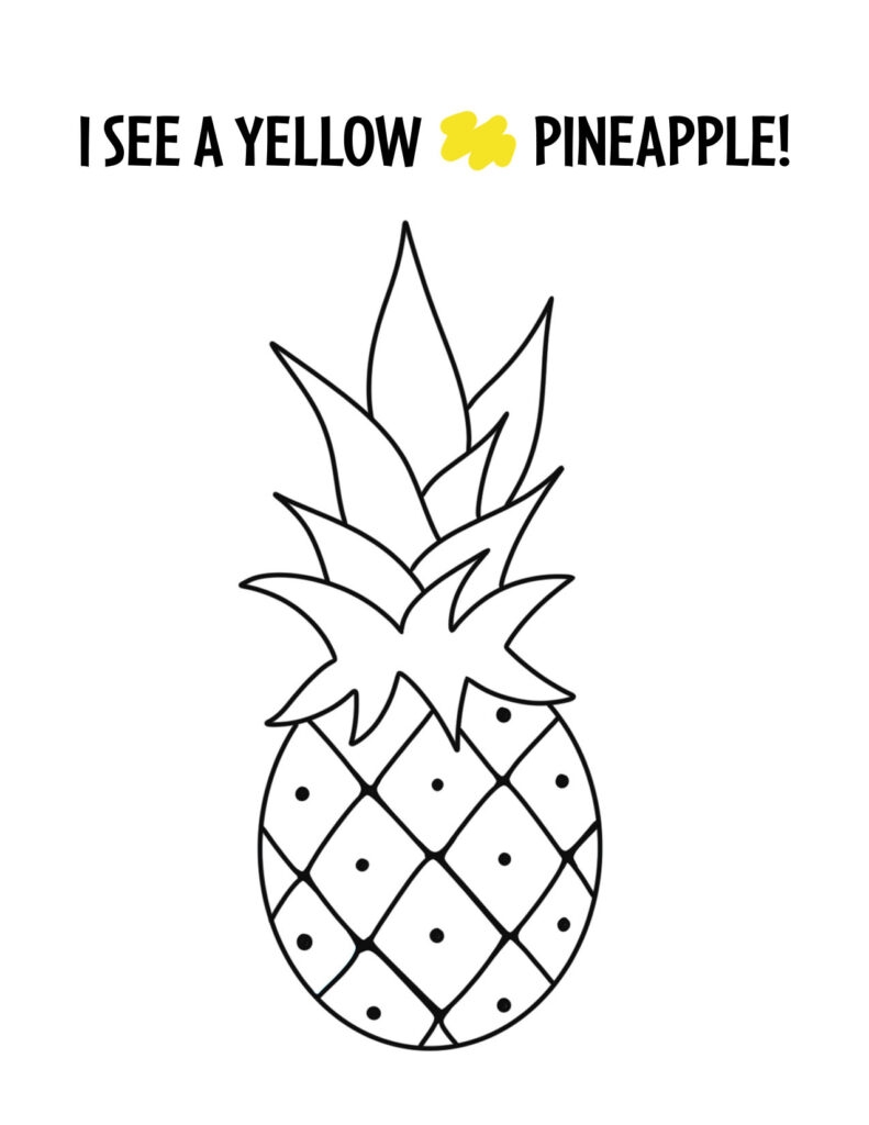 Yellow Coloring Pages Printable