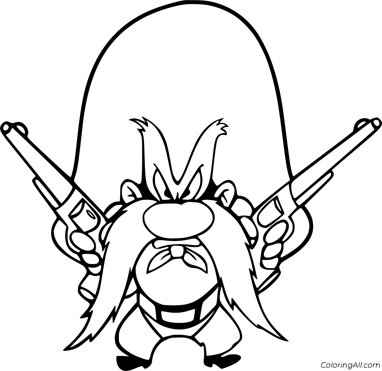 Yosemite Sam Coloring Pages 15 Free Printables ColoringAll