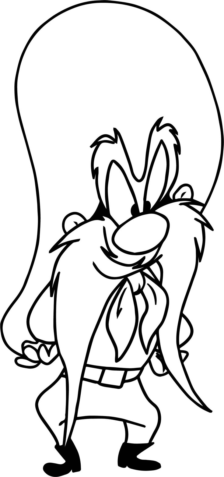 Yosemite Sam Looney Tunes Looney Tunes Coloring Page Wecoloringpage