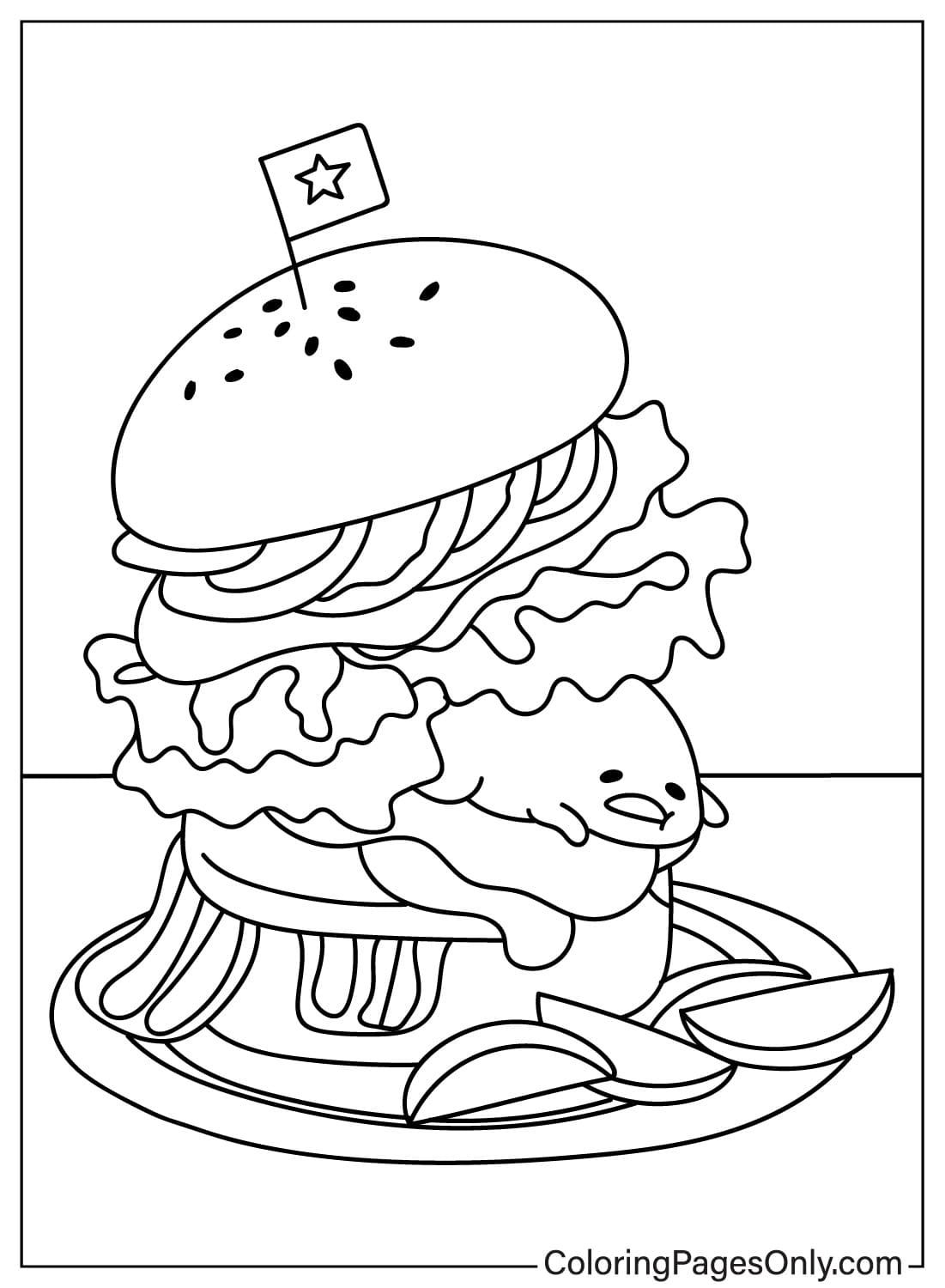 Gudetama Coloring Pages Printable