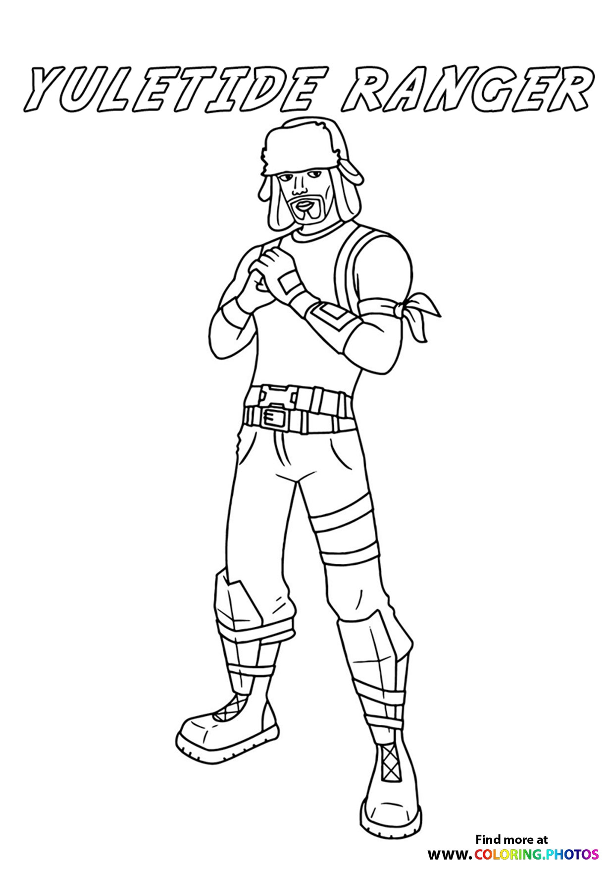 Yuletide Ranger Fortnite Coloring Pages For Kids